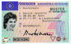 German driving license theory test